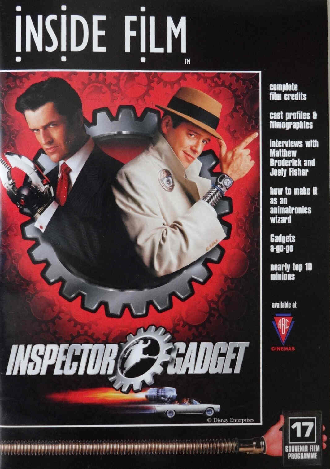 INSIDE FILM magazine side cover Issue 17  1999